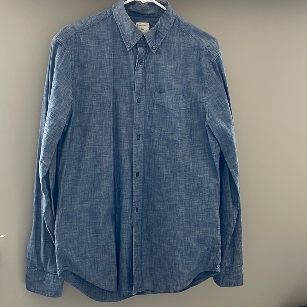 Denim Causal Button Down
